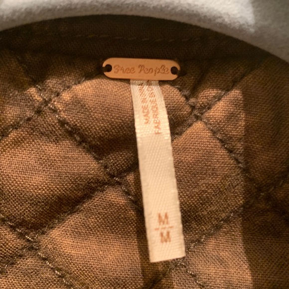Free People Quilted Jacket in Huntress